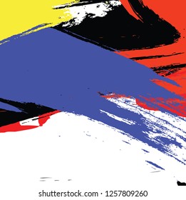 abstract colorful paintbrush texture background. creative colorful nice brush strokes for your design. vector illustration