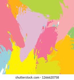 abstract colorful paintbrush texture background. creative colorful nice brush strokes for your design. vector illustration