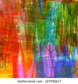 Abstract colorful painted texture, vector. Grunge background. 