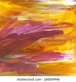 Abstract colorful painted texture, vector. Grunge background. 