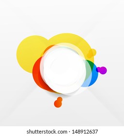 Abstract colorful paper shapes