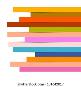 Abstract Colorful Paper Strips Background