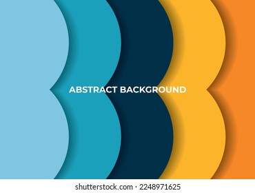 abstract colorful papercut background template