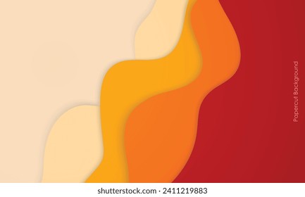abstract colorful papercut layers background