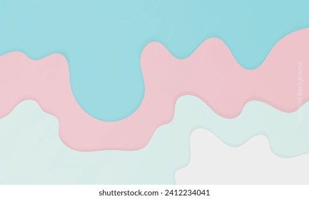 abstract colorful papercut layers background