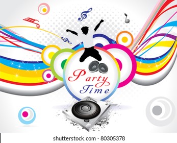 abstract colorful party background  vector illustration