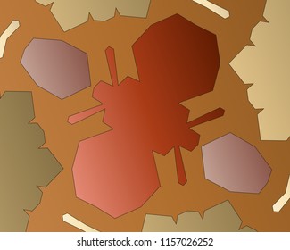 Abstract colorful pastel background. Abstract color modern futuristic wavy shape style decoration.