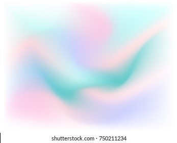 Abstract colorful pastel background with smooth wavy curves surface.