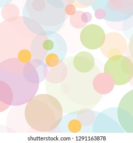 abstract colorful pastel circles pattern background. creative colourful nice circles for your design.  creative colourful shine circles. vector illustration 