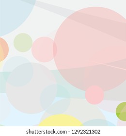 abstract colorful pastel circles pattern background. creative colourful circles for your design. cute colors and overlap background. vector illustration 