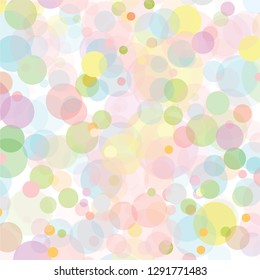 abstract colorful pastels circles pattern background. creative colorful pastels nice circles for your design. modern beautiful pastels circles pattern. vector illustration