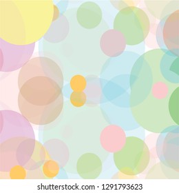 abstract colorful pastels circles pattern background. cute colors geometric background for your design. creative colorful circles. vector illustration