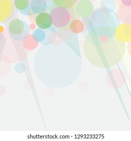 abstract colorful pastels circles pattern background. creative colorful pastels nice geometric background for your design. vector illustration