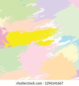 abstract colorful pastels paint brush and scribble texture pattern. colorful pastels nice brush strokes and hand drawn for your design. modern beautiful grunge and stripes pattern. vector illustration