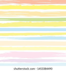 Abstract colorful pastels  paint brush and strokes, stripes pattern background. colorful pastels nice brush strokes and hand drawn with horizontal lines pattern background