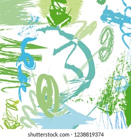 abstract colorful pastels paint and hand drawn background, kid sketch drawing