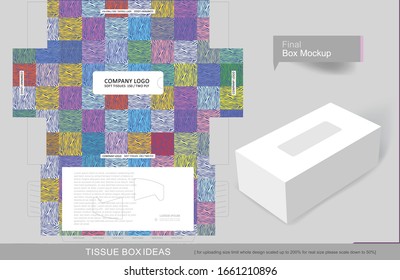 parches de color abstracto patrón de cebra en caja de medio tejido, plantilla para el propósito de negocio creativo, coloque su texto y logotipos y listo para la impresión