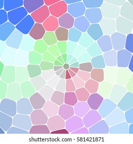  Abstract colorful pattern. Background consisting of elements of different shapes arranged in a mosaic style. Vector illustration. Pastel pink, blue colors