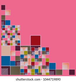 Abstract colorful pattern for background. Decorative backdrop can be used for wallpaper, pattern fills, web page background, surface textures.