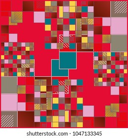 Abstract colorful pattern for background. Decorative backdrop can be used for wallpaper, pattern fills, web page background, surface textures.