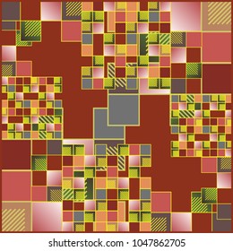 Abstract colorful pattern for background. Decorative backdrop can be used for wallpaper, pattern fills, web page background, surface textures.