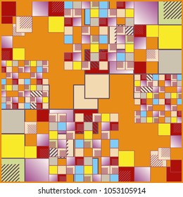 Abstract colorful pattern for background. Decorative backdrop can be used for wallpaper, pattern fills, web page background, surface textures.