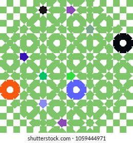 Abstract colorful pattern for background. Decorative backdrop can be used for wallpaper, pattern fills, web page background, surface textures.