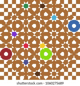 Abstract colorful pattern for background. Decorative backdrop can be used for wallpaper, pattern fills, web page background, surface textures.