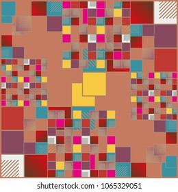 Abstract colorful pattern for background. Decorative backdrop can be used for wallpaper, pattern fills, web page background, surface textures.