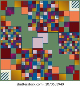 Abstract colorful pattern for background. Decorative backdrop can be used for wallpaper, pattern fills, web page background, surface textures.