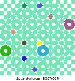 Abstract colorful pattern for background. Decorative backdrop can be used for wallpaper, pattern fills, web page background, surface textures.