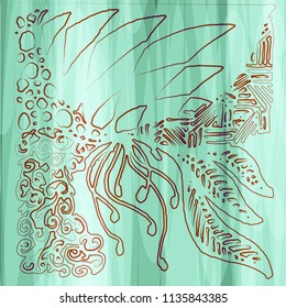 Abstract colorful pattern for background. Decorative backdrop can be used for wallpaper, pattern fills, web page background, surface textures.