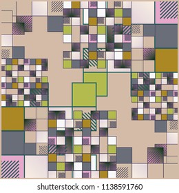 Abstract colorful pattern for background. Decorative backdrop can be used for wallpaper, pattern fills, web page background, surface textures.