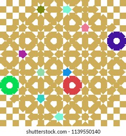 Abstract colorful pattern for background. Decorative backdrop can be used for wallpaper, pattern fills, web page background, surface textures.