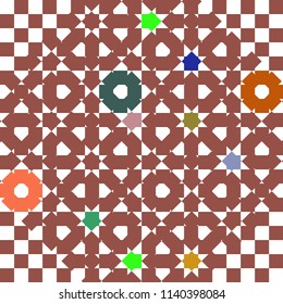 Abstract colorful pattern for background. Decorative backdrop can be used for wallpaper, pattern fills, web page background, surface textures.
