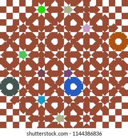 Abstract colorful pattern for background. Decorative backdrop can be used for wallpaper, pattern fills, web page background, surface textures.