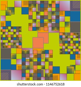 Abstract colorful pattern for background. Decorative backdrop can be used for wallpaper, pattern fills, web page background, surface textures.