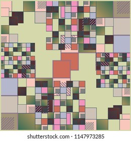 Abstract colorful pattern for background. Decorative backdrop can be used for wallpaper, pattern fills, web page background, surface textures.
