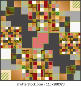 Abstract colorful pattern for background. Decorative backdrop can be used for wallpaper, pattern fills, web page background, surface textures.