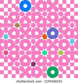 Abstract colorful pattern for background. Decorative backdrop can be used for wallpaper, pattern fills, web page background, surface textures.