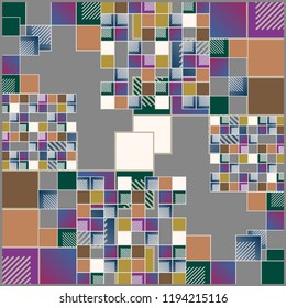 Abstract colorful pattern for background. Decorative backdrop can be used for wallpaper, pattern fills, web page background, surface textures.