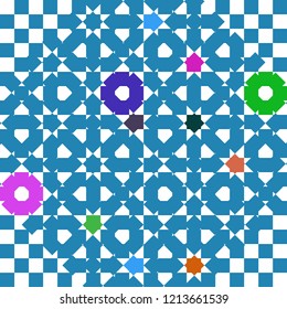 Abstract colorful pattern for background. Decorative backdrop can be used for wallpaper, pattern fills, web page background, surface textures.
