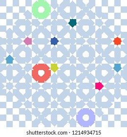 Abstract colorful pattern for background. Decorative backdrop can be used for wallpaper, pattern fills, web page background, surface textures.