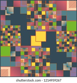 Abstract colorful pattern for background. Decorative backdrop can be used for wallpaper, pattern fills, web page background, surface textures.