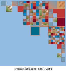 Abstract colorful pattern for background. Decorative backdrop can be used for wallpaper, pattern fills, web page background, surface textures.