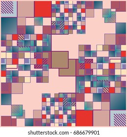 Abstract colorful pattern for background. Decorative backdrop can be used for wallpaper, pattern fills, web page background, surface textures.
