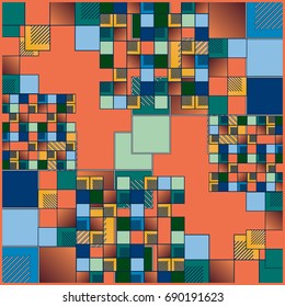 Abstract colorful pattern for background. Decorative backdrop can be used for wallpaper, pattern fills, web page background, surface textures.