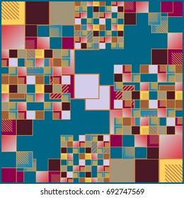 Abstract colorful pattern for background. Decorative backdrop can be used for wallpaper, pattern fills, web page background, surface textures.