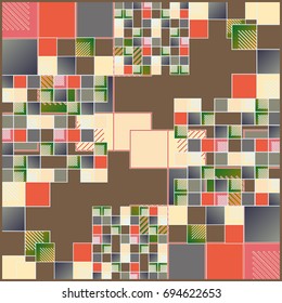 Abstract colorful pattern for background. Decorative backdrop can be used for wallpaper, pattern fills, web page background, surface textures.