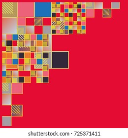 Abstract colorful pattern for background. Decorative backdrop can be used for wallpaper, pattern fills, web page background, surface textures.